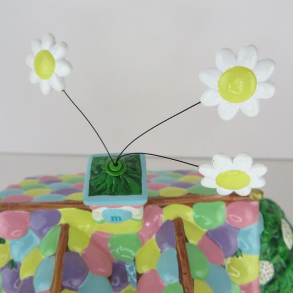 Dept 56 M&M's Easter Bunny Lighted House and Candy Dish Ceramic Easter Decor - Picture 11 of 14